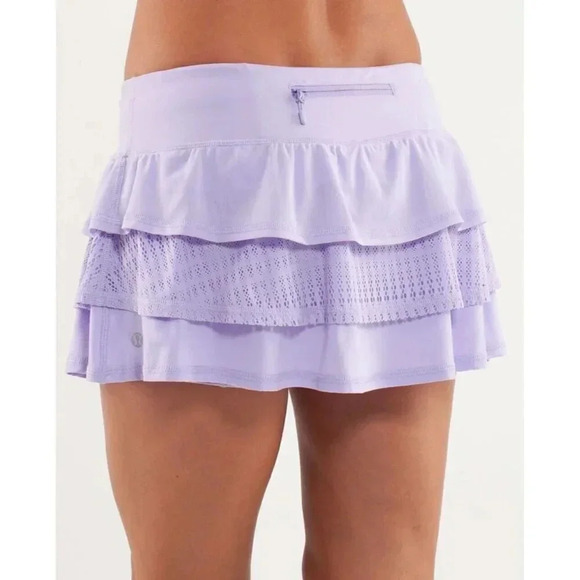 Lululemon Run- Nothing to Hide Mini Skirt-Lilac Size 10- RARE - Picture 3 of 8